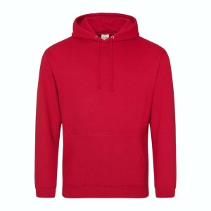 AWDIS kapucnis pul�ver, kevertsz�las, Fire Red