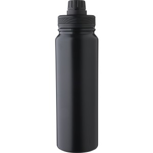 Duplafal� palack telefontart�val, 800 ml, fekete