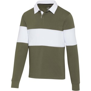 Elevate Clyde uniszex rugby pul�ver, Green, White