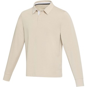 Elevate Clyde uniszex rugby pul�ver, Oatmeal