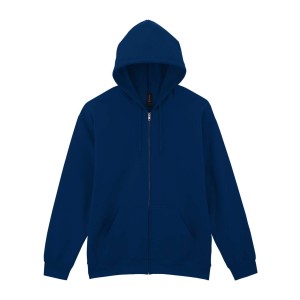 GILDAN SOFTSTYLE cipz�ras kapucnis pol�rpul�ver, Navy