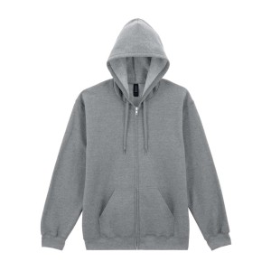 GILDAN SOFTSTYLE cipz�ras kapucnis pol�rpul�ver, RS Sport Grey