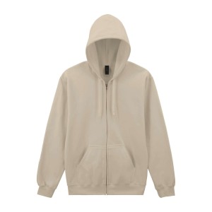 GILDAN SOFTSTYLE cipz�ras kapucnis pol�rpul�ver, Sand