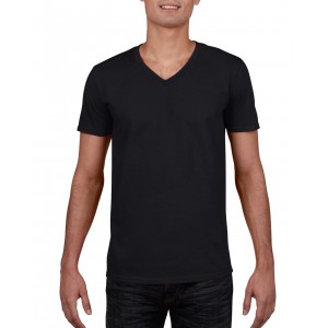 Gildan SoftStyle f�rfi V-nyak� p�l�, Black
