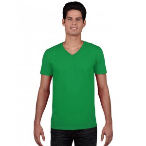 Gildan SoftStyle f�rfi V-nyak� p�l�, Irish Green