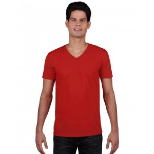 Gildan SoftStyle f�rfi V-nyak� p�l�, Red