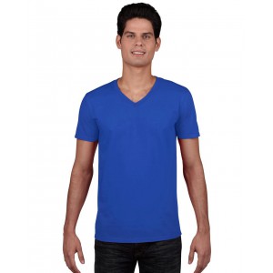 Gildan SoftStyle f�rfi V-nyak� p�l�, Royal