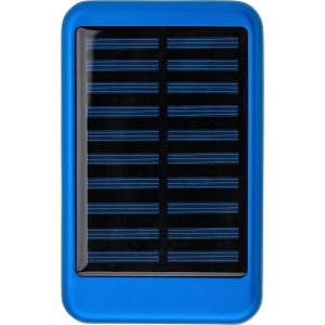Napelemes powerbank, alum�nium, k�k