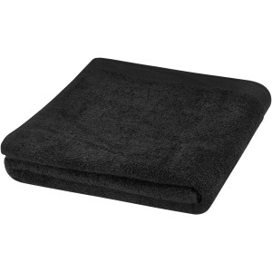 Riley pamut t�r�lk�z�, 100x180 cm, 550 g/m2, fekete