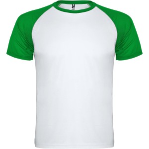 Roly Indianapolis r�vid ujj� uniszex sportp�l�, white, fern green
