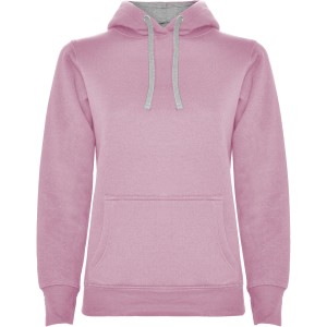 Roly Urban n�i kapucnis pul�ver, Light pink, Marl Grey