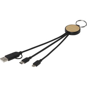Tecta 6-in-1 �jram�anyag/bambusz t�lt�k�bel/kulcstart�, fekete