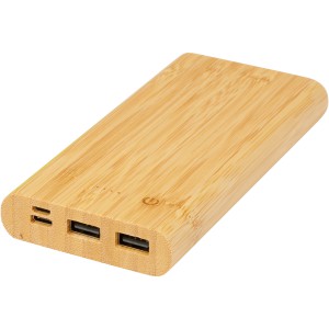 Tulda 10 000 mAh bambusz powerbank, nat�r